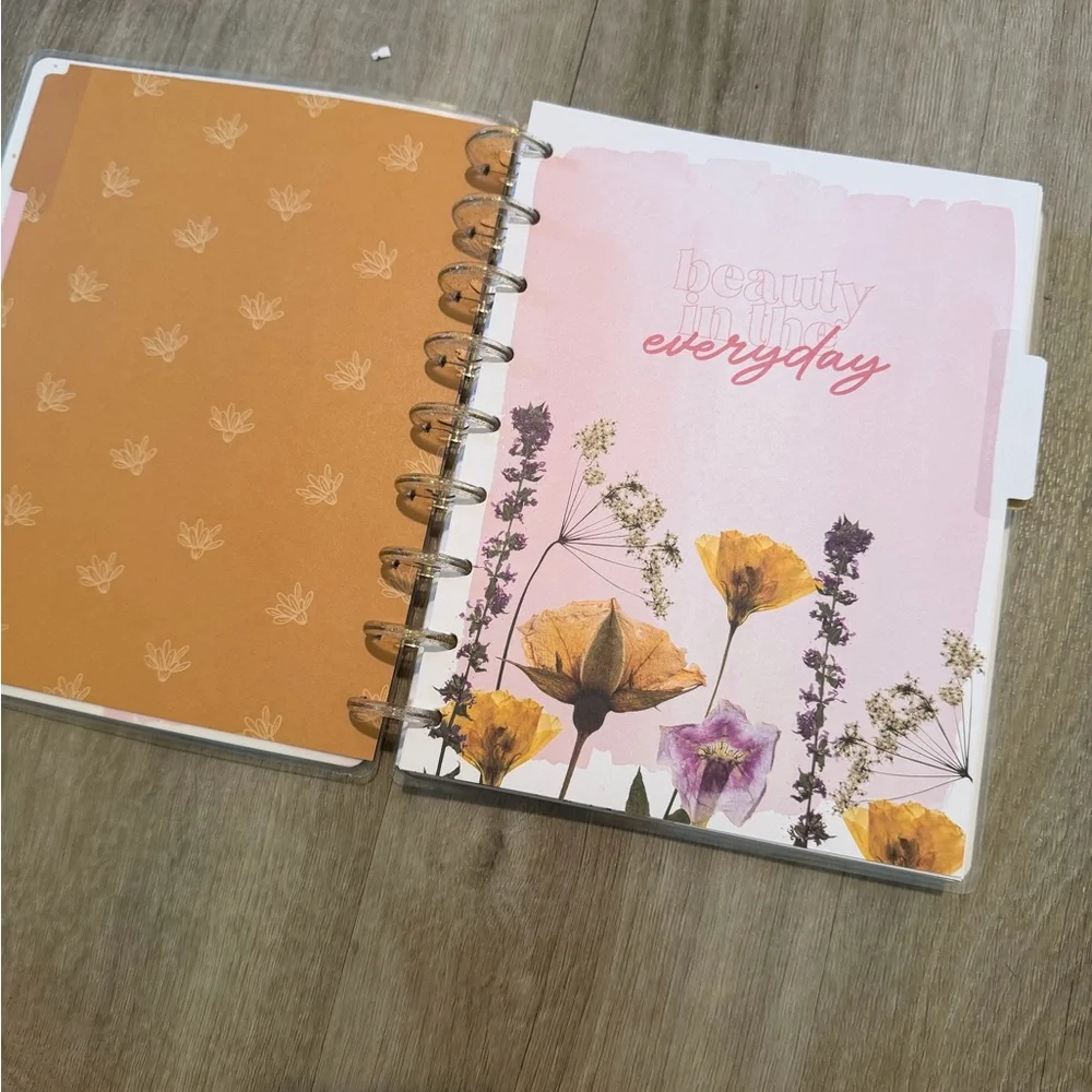 Happy Planner Pink and Gold Floral Planner
